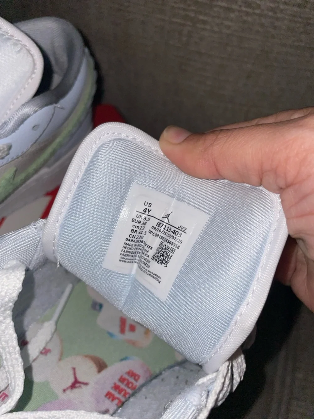 Nike Kids Low-Top Sneakers — Light Blue with Mint Swoosh